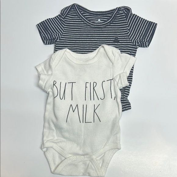 Carter's Striped and White Kids One Pieces - Picture 1 of 5